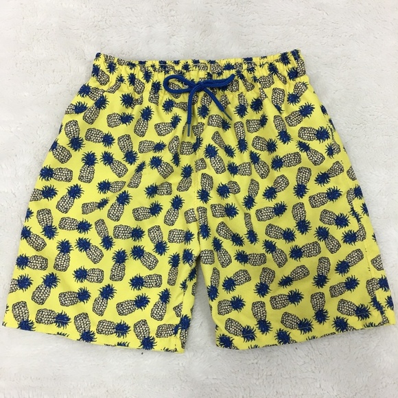 Pili Carrera Boys Pineapple Swim Trunk Shorts 10Y - Picture 1 of 8